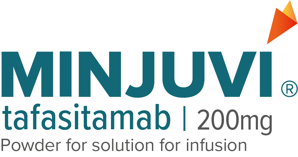 Image of logo for MINJUVI(registered trademark) (tafasitamab-cxix) 200mg - for injection, for intravenous use