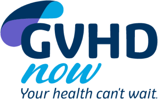 Image of GVHD now Logo with text – Your health can't wait