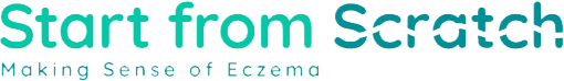 Image of Start from Scratch Logo with text – Making Sense of Eczema