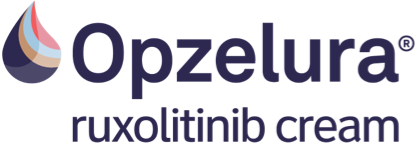 Opzelura (ruxolitinib) cream logo a product of Incyte Corporation